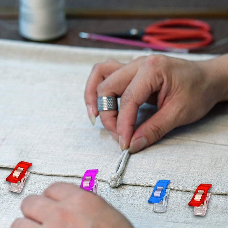 Yalis 100 Pcs Premium Sewing Clips Multipurpose Sewing Accessories Quilting Supplies Crafting Tools, Assorted 9 Bright Colors - Image 5